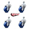 Service Caster 3 Inch Solid Polyurethane Wheel Swivel ½ Inch Threaded Stem Caster Set SCC SCC-TS20S314-SPUS-121315-4